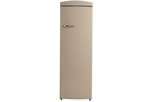 Conserv 8.3cf Classic Retro Upright Freezer Frost Free 24" 110V w/ 6 Drawers in Cream
