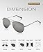 LUENX Aviator Sunglasses Polarized Men Women with Accessories Metal Frame UV 400 Driving Fashion 60MM (Silver -5, 60)