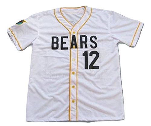 borizcustomsChico's Bail Bonds Bears Jersey Stitch Shirt Baseball Patch Sewn #12 Size