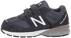 New Balance 990 V5 Hook and Loop Sneaker, Navy, 1.5