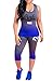 Pxmoda Women's 2 Pieces Bodycon Outfit Sleeveless Top Skinny Capri Leggings Set Tracksuit