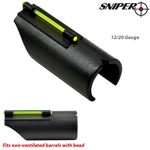 Sniper snap-on fiber optic front sight kit for shotguns - 12/20 g…
