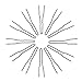 Marilyn Faye's U-Shaped Crinkled Hair Pins (Set of 12) (3 inch, Black)