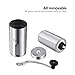 Firlar Premium Manual Coffee Grinder Adjustable Coffee Grinder Burr, Stainless Steel Burr Mill Grinder with Brush