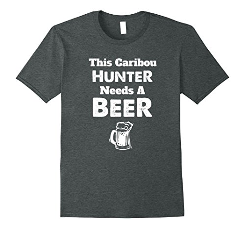 Mens funny caribou hunting hunter t shirt - hunt trip g…