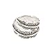 VANKER Unisex Adjustable Bird Feather Wrap Ring Gift Antique 925 Sterling Silver Free size