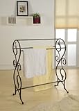 King's Brand Antique Style Pewter Finish Towel Rack Stand (Misc.)