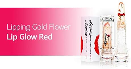 Lipping Gold Flower Lip Glow (Red Flower)