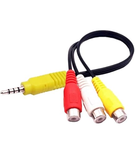 Vhbw Cavo Composito Audio E Video AV Compatibile Con Panasonic NV-GS22, NV-GS230, NV-GS250, NV-GS27, NV-GS280, NV-GS3 Fotocamera - Foto 3