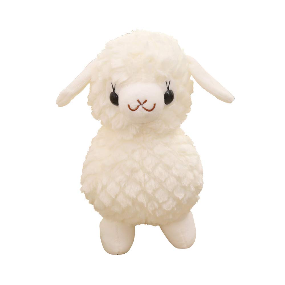 YXiang Plush Sheep Stuffed Toys Cuddly Plush Soft Llama Lamb Stuffed Animals Toy Christmas Wedding Gift White (17.72)