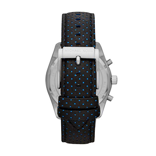 Michael-Kors-Herren-Chronograph-Quarz-Uhr-mit-Leder-Armband-MK8706