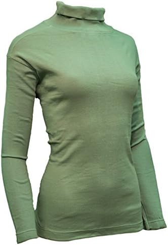 Basics Women's Classic Long Sleeve Heavy Weight Turtleneck (MEDIUM/(5-6), WINTER MINT)
