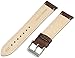 Voguestrap TX77720BN Allstrap 20mm Brown Regular-Length Genuine-Leather Contrast-Stitch Watch Band