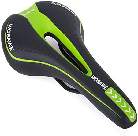 Hollow Bike Seat Comforty Bike Saddle Cycling Cushion for Cycling Mountain Bike (Green)