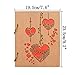 Calenzana 4x6 Love Photo Album Heart Wooden Picture Albums Book with 120 Pockets Wedding Anniversary Valentines Gifts