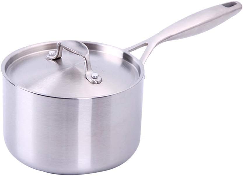 DUDDP Kitchen Milk Pan No Coated NonStick Eco Saucepan 304