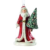 Royal Doulton Traditional Christmas Santa with Tree Ornament 3.1