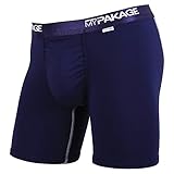 MyPakage Mens Weekend Boxer Brief Underwear-Large Navy