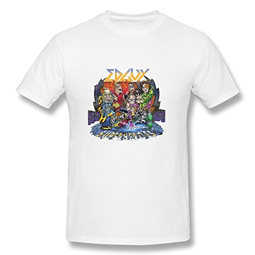 Gentleman Occation 100% Cotton Edguy Tshirts Size XXL Color White