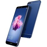 Huawei P Smart (32GB) 5.6" Fullview Display &amp; Dual Camera's, 4G LTE Dual-SIM Factory Unlocked w/ Fingerprint Scanner FIG-L23 International Model, No Warranty (Blue)