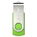 MECO10Pcs 4GB 4G USB 2.0 Flash Drive Memory Stick Fold Storage Thumb Stick Pen Swivel Design Green