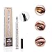 Long lasting Eyebrow pencil with Brown Brow Gel for Tattoo Eyes Makeup Fine Sketch Natural Hair-Like