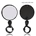 TAGVO Bike Mirror, Bicycle Cycling Rear View Safe Mirrors, Adjustable Rotatable Handlebars Mounted Plastic Convex Mirror for Mountain Road Bikes