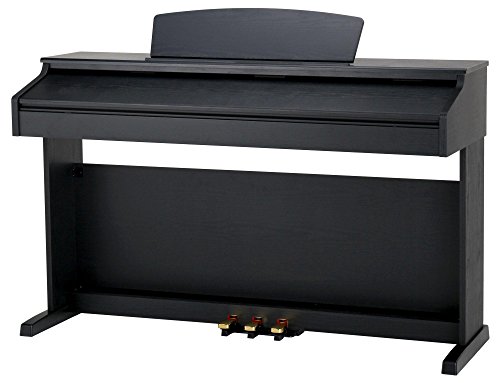 Classic-Cantabile-DP-50-SM-E-Piano-Digitalpiano-mit-Hammermechanik-88-Tasten-2-Anschlsse-fr-Kopfhrer-USB-LED-3-Pedale-Piano-fr-Anfnger-schwarz-matt