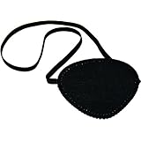 Augenklappe Augenschutz Augenbinde, schwarz mit Gummiband *Top-Qualität ...