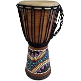 Djembe Drum Bongo Congo Hand Painted African Wood Drum 16