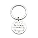simdes Thank You for Raising the Woman of My Dreams Mother Gift Mother in Law Keychain