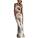 Women Dress,Haoricu 2017 Sexy Women Summer Bohemia Halterneck Long Evening Party Beach Dress (S, White)