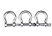 Mxeol Clevis Shackles D Ring Chain Shackle for Towing Stainless Steel 5/16 Inch (Pack of 3)