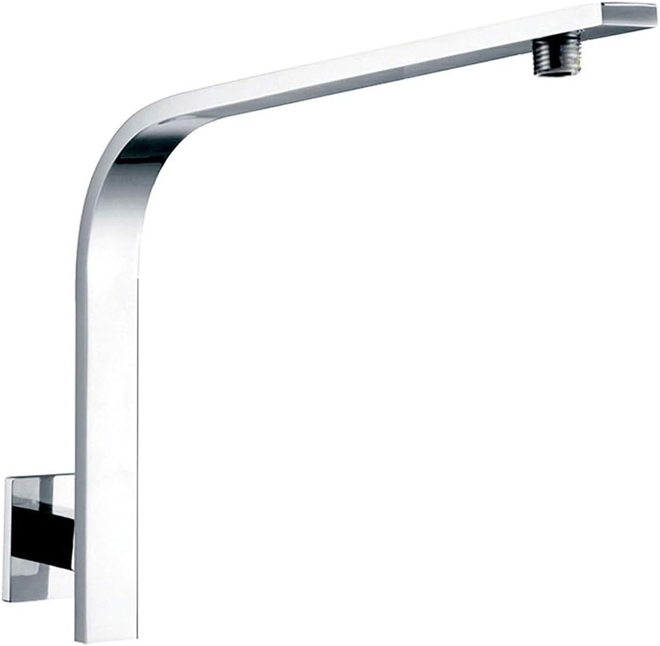 Braccio doccia in acciaio inox tubo inferiore soffione doccia a parete braccio di prolunga giunto ugello doccia accessori doccia Base fissa  13