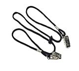 Upstore Pack of 4 Adjustable Napkin Clip Lanyard Neck Strap for Elderly/adult/baby