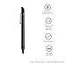 Surface Pen, Surface Stylus Pen with 1024 Pressure Sensitivity and Eraser Button, Aluminum Body for Microsoft Surface Pro 3/Pro 4/Pro 6, Surface Go, Surface Book 2/Book 1- Gray