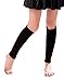 Super Z Outlet Women's Cable Knit Leg Warmers Knitted Crochet Long Socks, Black OSFM