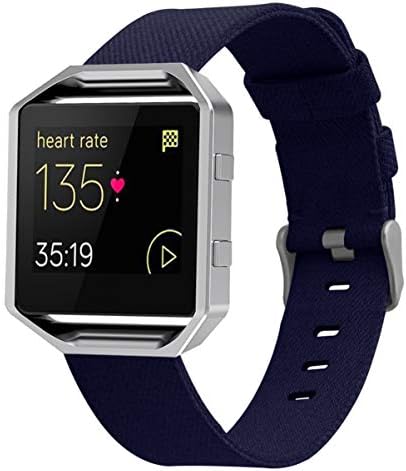 for Fitbit Blaze Strap, Colorful Woven Canvas Replacement Wrist Watch Straps for Fitbit Blaze Band Women Men with Large and Small