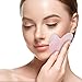 Mineral Glow Pink Jade Roller and Gua Sha Tool for Under Eye, Face, Neck, Body | Premium 100% Real Rose Quartz Beauty Facial Skins Massager for Slimming & Firming | Soothing Stone Massage Set