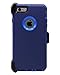 WallSkiN Turtle Series Cases for iPhone 6 / iPhone 6S (Only) Full Body Protection with Kickstand & Holster - Midnight (Navy Blue/Blue)