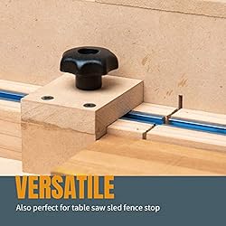 POWERTEC 71484 T-Track Knob Kit w/ 7 Star Threaded