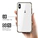 Mkeke Compatible with iPhone Xs Max Case,Clear Anti-Scratch Shock Absorption Cover Case iPhone Xs Max Gold