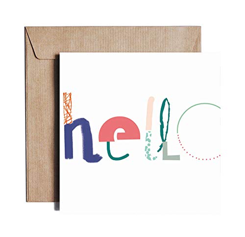 Hello Greeting Card from PIESKOT – Design from Poland