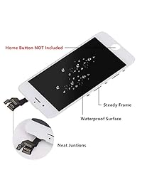 Srinea - Pantalla de repuesto para iPhone 6 4.7", color blanco y negro