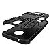 Yiakeng for Moto Z Play Droid Case, Shockproof Impact Protection Tough Rugged Dual Layer Protective Case Cover with Kickstand for Motorola Moto Z Play Droid (Blue)