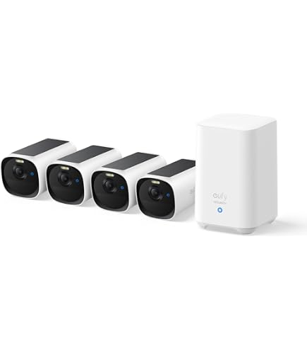 Amazon.com: eufy Security S220 SoloCam 4-Cam Pack with Homebase 3