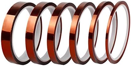 Syihaos 6 Pack High Temp Tape Heat Tape Sublimation Heat Resistant Temperature Tape for Vinyl Heat Press