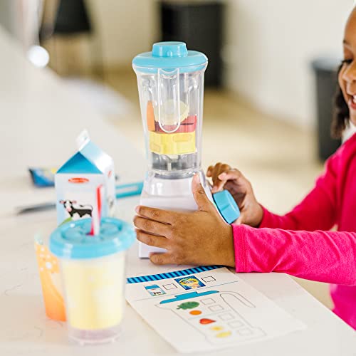 Melissa & Doug Smoothie Maker Blender Set with Play Food 22 Pieces