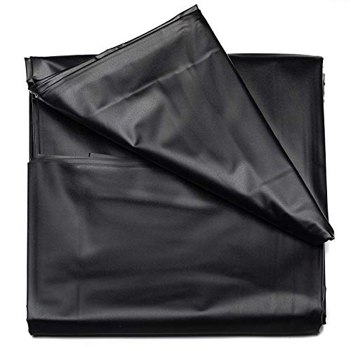 EroTouch Mattress Protector Massage Bed Sheets,Slick Wet Sheet for Nuru Body-on-Body Couples Massage,Easy to Clean, Yet Waterproof - Black (210cmX170cm)