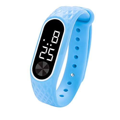 Sports Watch,Hot Sale! LED Digital Display Bracelet Watch Children's Students Silica Gel Sports Watch(Multicolor)